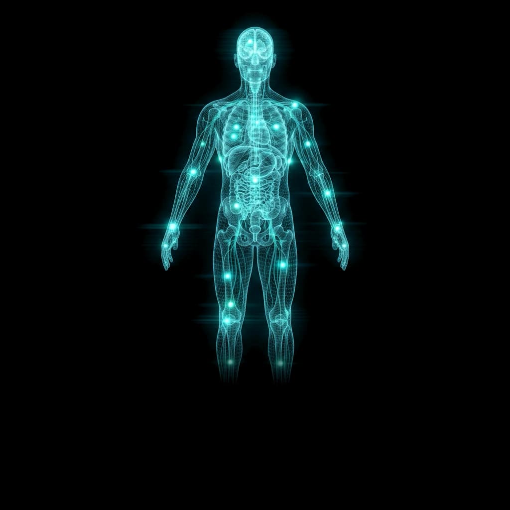 Luminous HumanX digital-human illustration